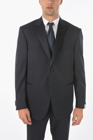 3-Piece CERIM.ACADEMY Suit with Satin Peak Lapel