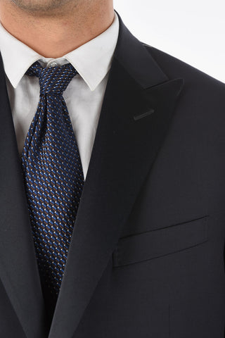 3-Piece CERIM.ACADEMY Suit with Satin Peak Lapel