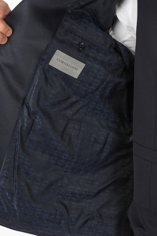 3-Piece CERIM.ACADEMY Suit with Satin Peak Lapel