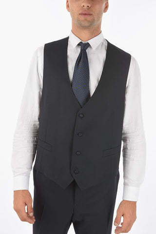 3-Piece CERIM.ACADEMY Suit with Satin Peak Lapel