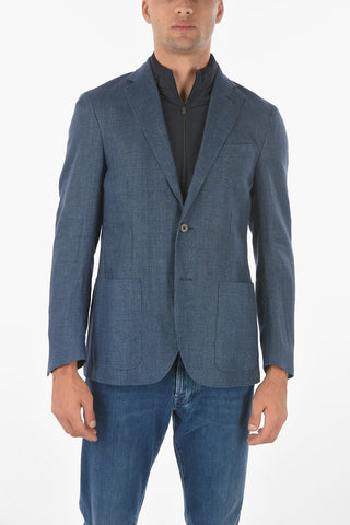 ID Hemp Virgin Wool Blazer with Removable Chest Piece