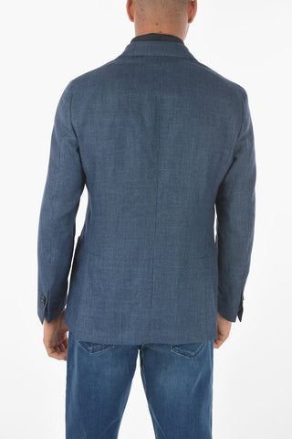 ID Hemp Virgin Wool Blazer with Removable Chest Piece