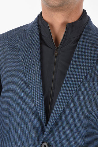 ID Hemp Virgin Wool Blazer with Removable Chest Piece
