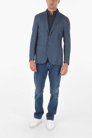 ID Hemp Virgin Wool Blazer with Removable Chest Piece
