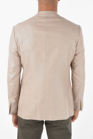 Silk Virgin Wool GATE Blazer with Notch Lapel