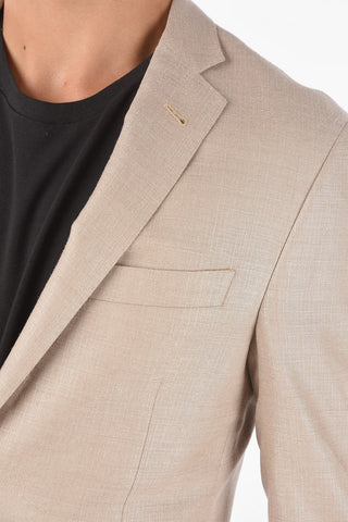 Silk Virgin Wool GATE Blazer with Notch Lapel