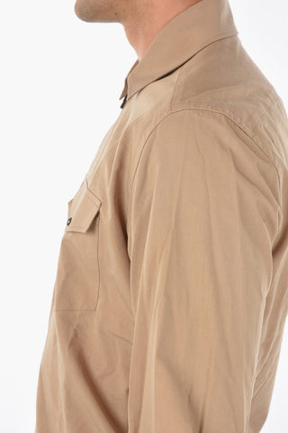 Zip Fastened Shirt with Double Breast Pocket