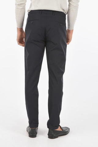 CC COLLECTION Virgin Wool Blend Pants with Double-pleat