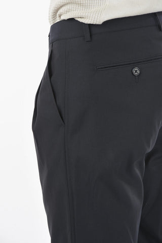 CC COLLECTION Virgin Wool Blend Pants with Double-pleat