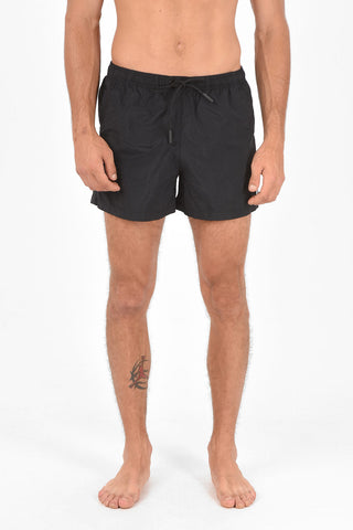drawstring waist 3 pockets solid color CROSS swim shorts