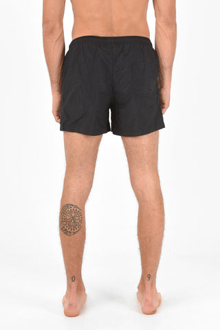 drawstring waist 3 pockets solid color CROSS swim shorts
