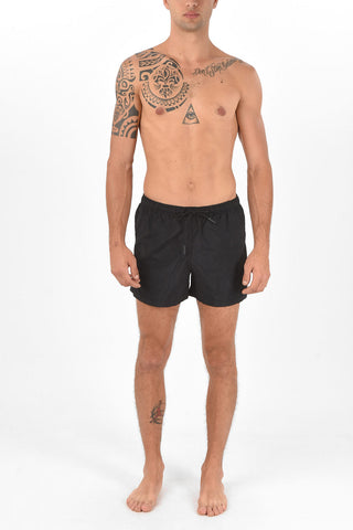 drawstring waist 3 pockets solid color CROSS swim shorts