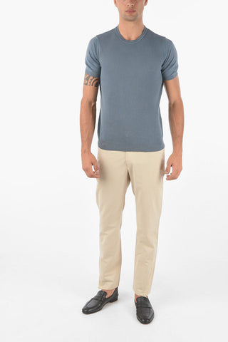 ID Silk blend IDENTITY Pants with Zipped Ankles