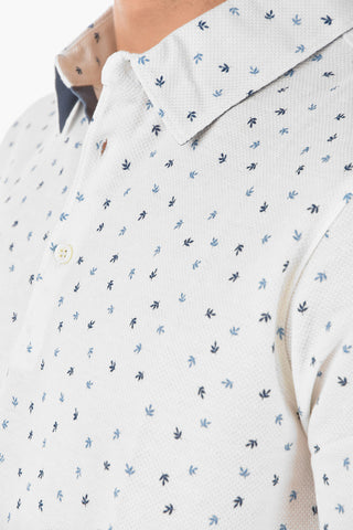 ID Plant Motif Honeycomb Cotton Polo