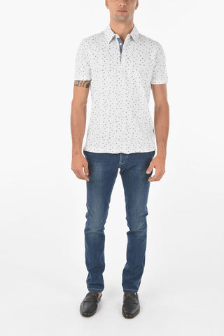 ID Plant Motif Honeycomb Cotton Polo
