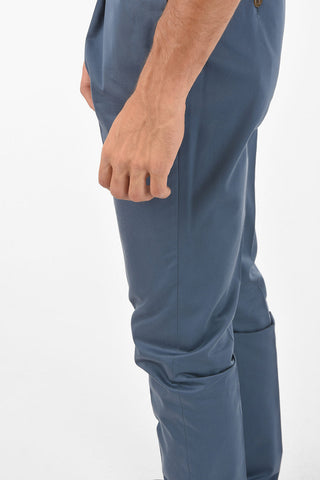 Cotton Cashmere ACADEMY Single-pleated Chino Pants