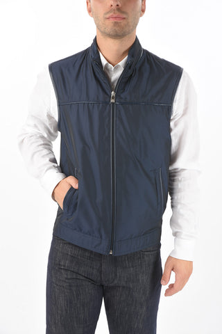 ID Gilet Imbottito MOORER con Dettagli in Ecopelle