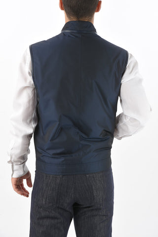 ID Gilet Imbottito MOORER con Dettagli in Ecopelle