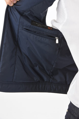 ID Gilet Imbottito MOORER con Dettagli in Ecopelle