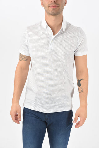 ID Geometric Micropatterned Cotton Polo