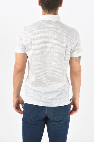 ID Geometric Micropatterned Cotton Polo