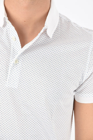 ID Geometric Micropatterned Cotton Polo