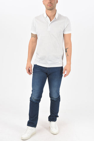 ID Geometric Micropatterned Cotton Polo