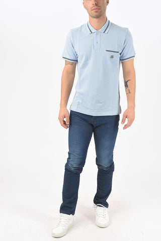 ID Flush Breast-pocket PIQUET Cotton Polo