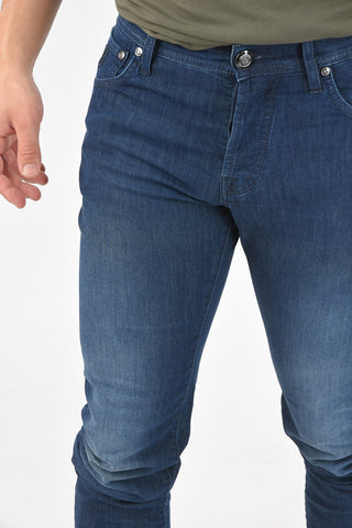 ID LUXURY DENIM Jeans Lavaggio Scuro a 5 Tasche 17cm