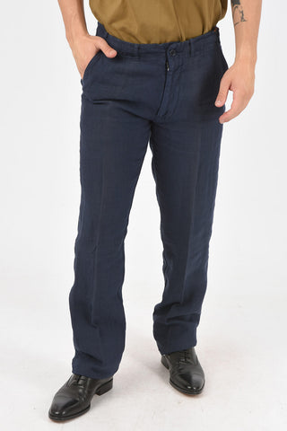 ID Linen Pants with Drawstrings