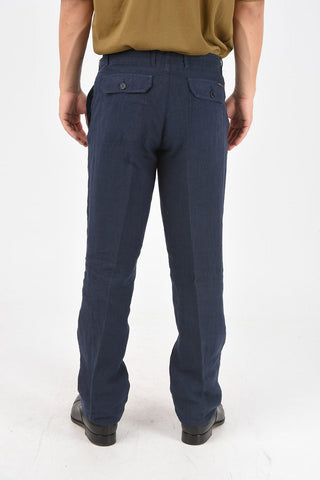 ID Linen Pants with Drawstrings