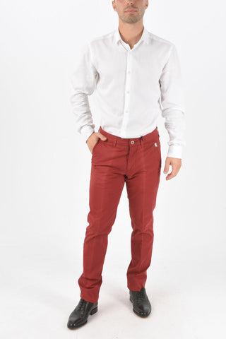 ID Pantaloni Chino in Cotone Stretch a 4 Tasche