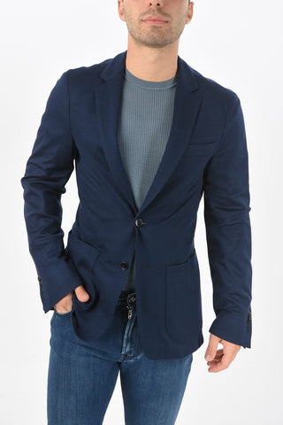 ID Blazer Sfodrato con Tasche a Toppa