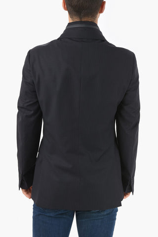 ID Blazer IDENTITY con Motivo Gingham e Dettagli Removibili