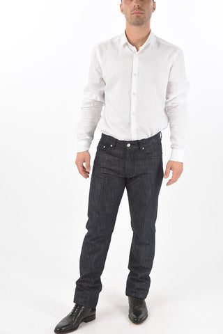ID Jeans mit 5 Taschen aus Baumwolle und Seide