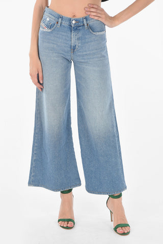 Regular Waist D-AKEMI bootcut jeans with Visible Stitchings