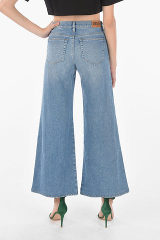 Regular Waist D-AKEMI bootcut jeans with Visible Stitchings
