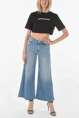 Regular Waist D-AKEMI bootcut jeans with Visible Stitchings