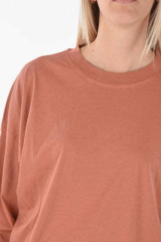 Solid Color T-BLONG-B1 Crew-Neck T-shirt