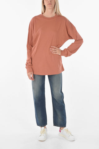 Solid Color T-BLONG-B1 Crew-Neck T-shirt