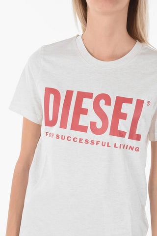 T-shirt Girocollo T-SILY-ECOLOGO con Maxi Logo