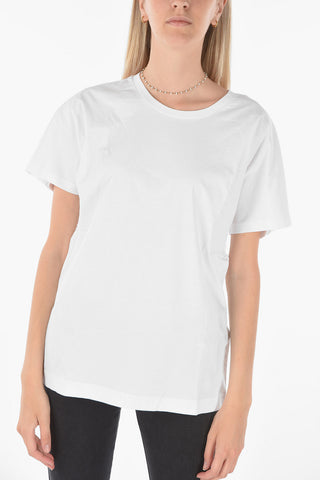 Crew-neck T-KYR-A T-shirt with Slit Back