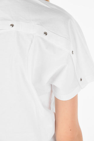 Crew-neck T-KYR-A T-shirt with Slit Back