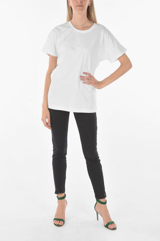 Crew-neck T-KYR-A T-shirt with Slit Back