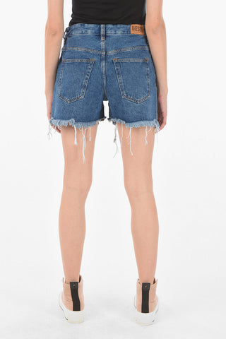 frayed hem denim DE-REG-R Shorts