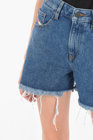 frayed hem denim DE-REG-R Shorts
