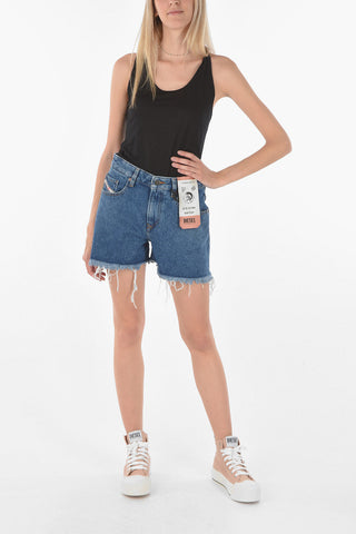 frayed hem denim DE-REG-R Shorts