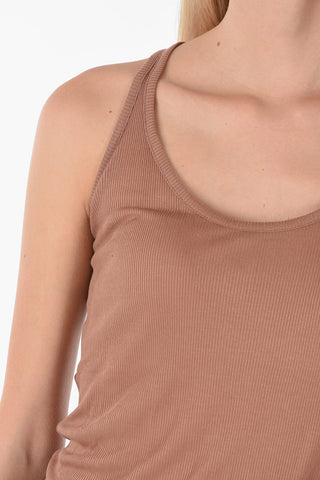 Ribbed T-CARIB Tank Top With Silver Detail On The Back