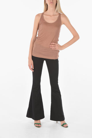 Ribbed T-CARIB Tank Top With Silver Detail On The Back