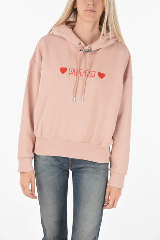 Hooded F-MAGDALENA Sweatshirt with Lettering Print
